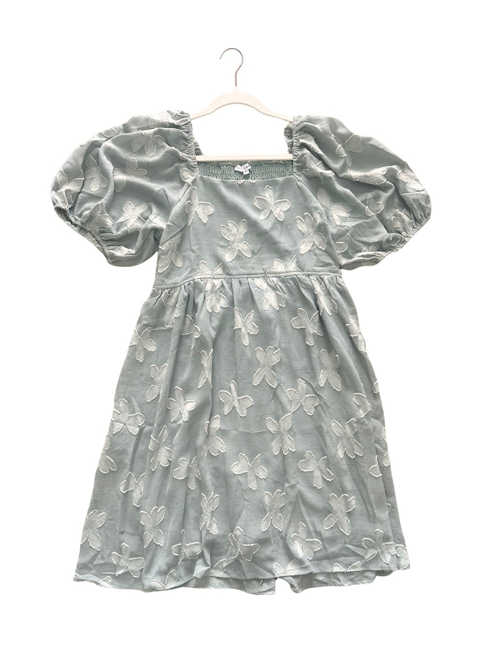 Baltic Born NWT Avery Short Sage Green Dress Size Large Smocked Wedding Guest